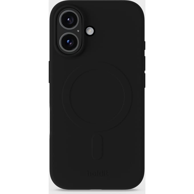 Holdit Soft MagSafe Case voor de Apple iPhone 16 - Black