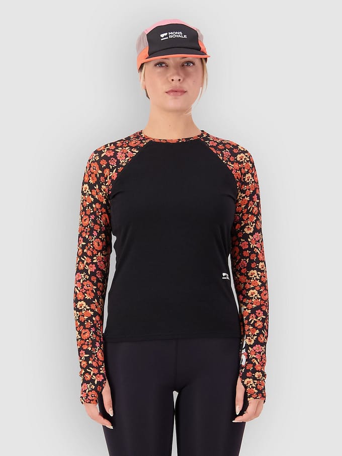 Mons Royale Bella Merino Base Layer Top camouflage