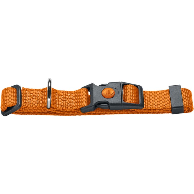 HUNTER Halsband London Oranje Vario Basic Maat M: 30-46cm Halsomvang, B10mm Hond