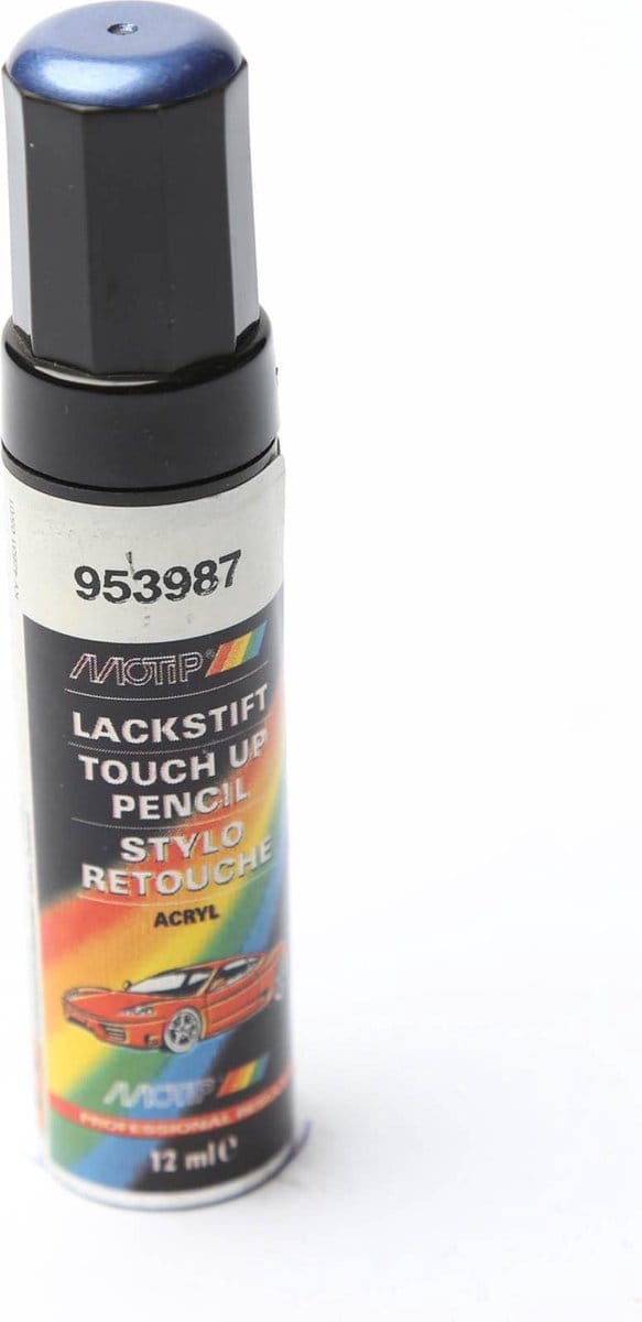 Motip 953987 - Auto lakstift - Blauw Metallic - 12 ml