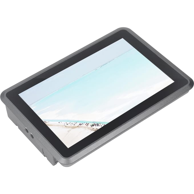 Tablette Écran Tactile Robuste Écran 10.1 pouces Écran Capacitif Large Tension PC Industriel Embarqué 100‑240V Prise US black