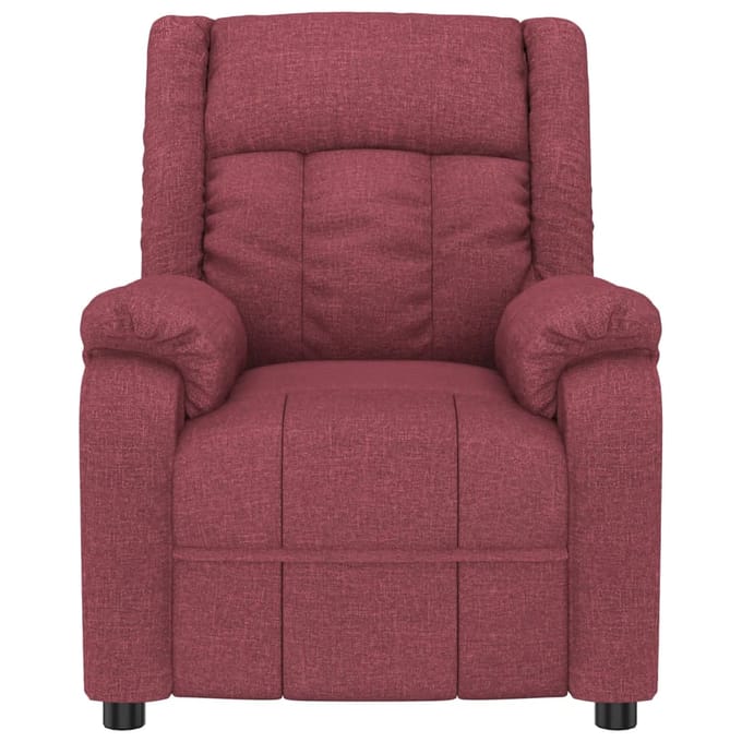 vidaXL Massagestoel stof wijnrood
