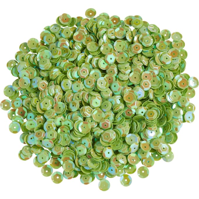 Pailletten koepelvormig, iriserend - Groen