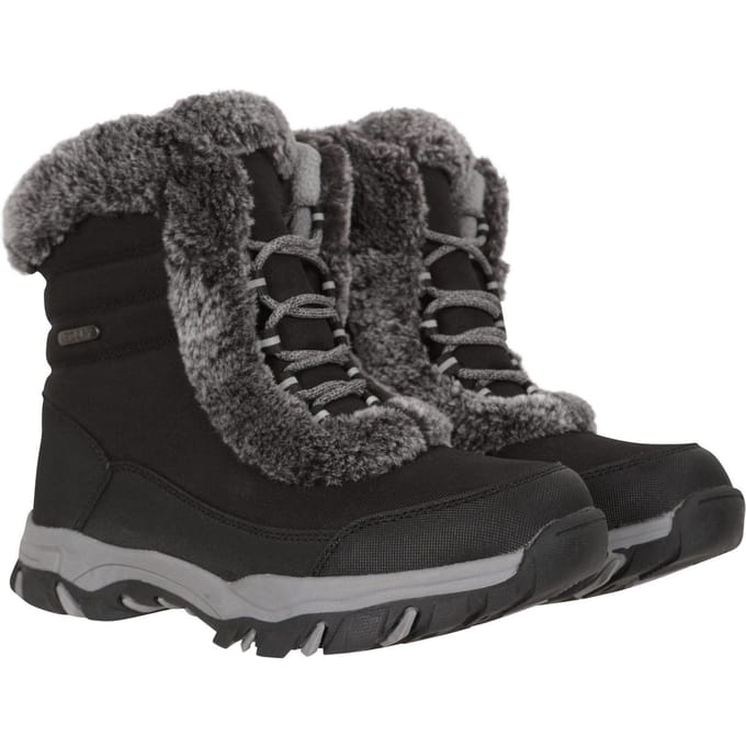 Mountain Warehouse Dames/Dames Ohio Thermische Snowboots met Korte Schacht (Zwart)
