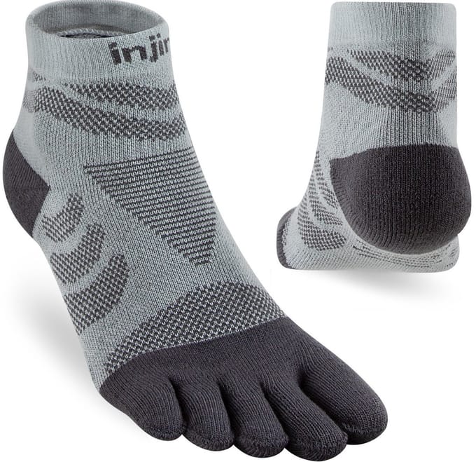 INJINJI | Womens Ultra Run Mini-Crew Slate (Maat - M-L) | Teensokken