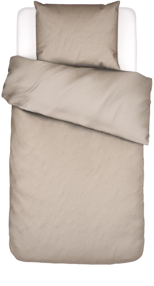 Essenza Philippine Dekbedovertrek Katoenmix Oatmeal - Eenpersoons – 140x200/220 cm