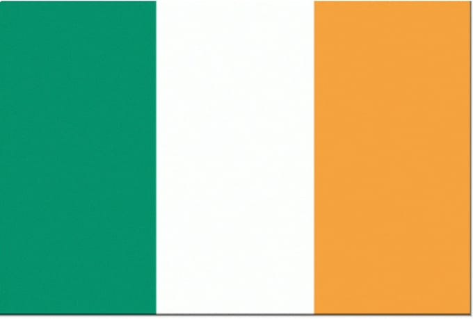 Ierland vlag 20x30