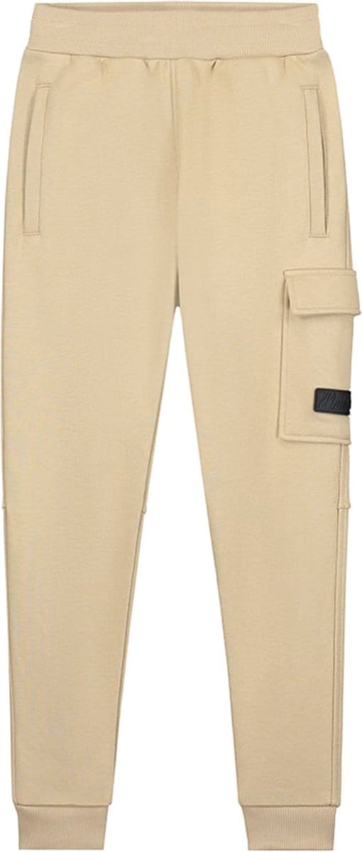 Malelions Cargo Sweatpants Broeken Jongens - Beige - Maat 152