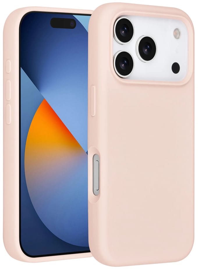 Backcover - Premium Liquid Silicone Soft Hoesje - Geschikt voor: iPhone 17 Pro - Roze