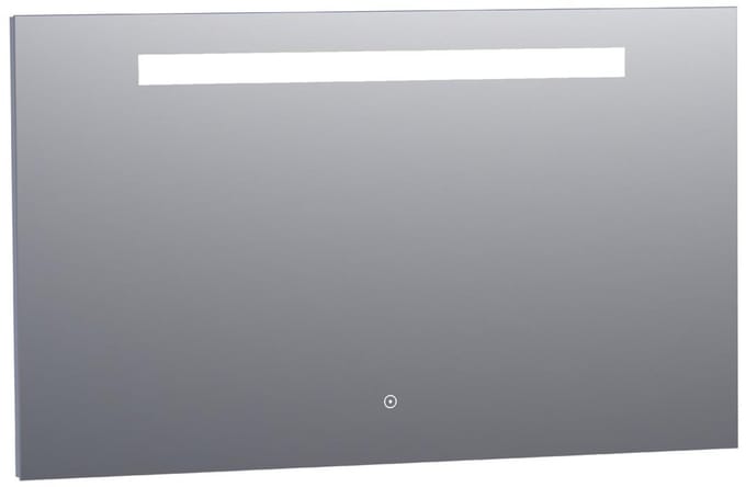 Brauer Garnet Spiegel - Rechthoekig - 120 cm - met Directe LED-Verlichting - Dimbaar - met Touchbediening