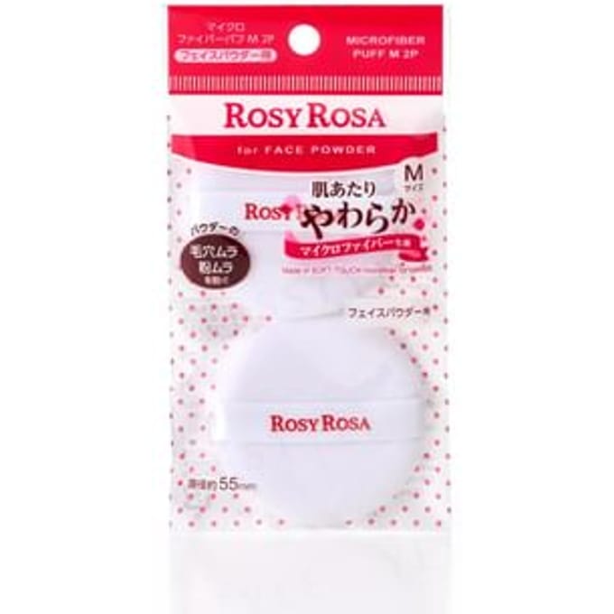 Chantilly - Rosy Rosa Microfiber Puff M For Face Powder 2 pcs