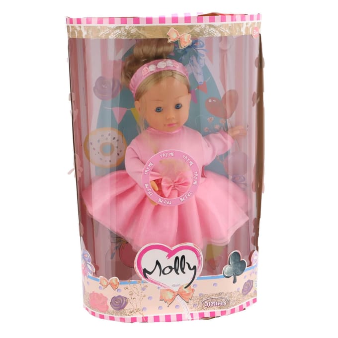 Dansende pop Molly 40 cm met muziek en liedjes speelgoed.