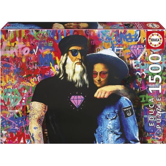 Puzzle - EDUCA - Leo et Lisa - 1500 pieces - 60 x 85 cm - Dessins animés et BD