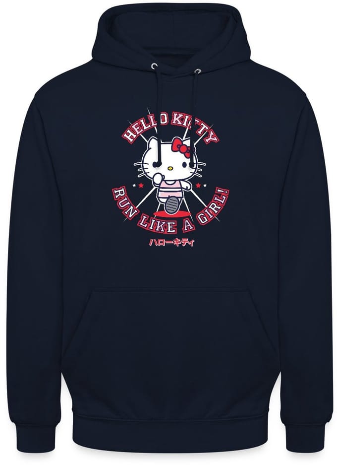 Hello Kitty Run Like A Girl Hoodie Unisex