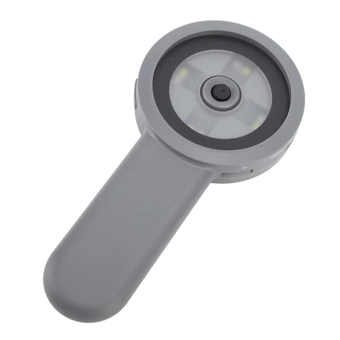 Digitale Vergrootglas 50X met 2 Verlichtingsmodi Handheld 2 inch IPS Scherm Vergrootglas voor Sieraden grijze kleur