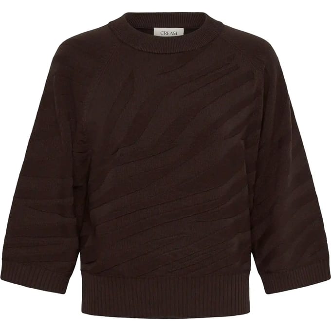 Damestrui met ronde hals Cream Dela