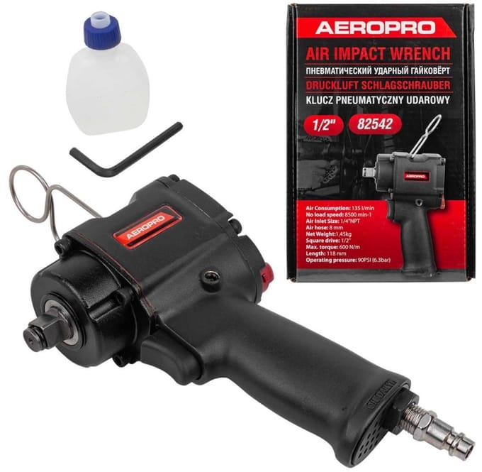 FORSAGE - Slagmoersleutel - 600 Nm - Compact - 1/2"