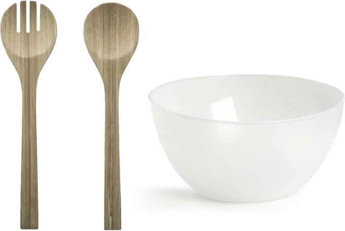 Plasticforte Slakom - Transparant slabestek - Kunststof - Wit - D25 cm