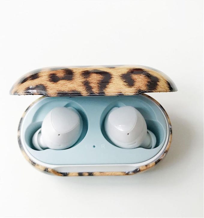 DW4Trading Hardcase Hoesje Geschikt voor Samsung Galaxy Earbuds+ - Panter