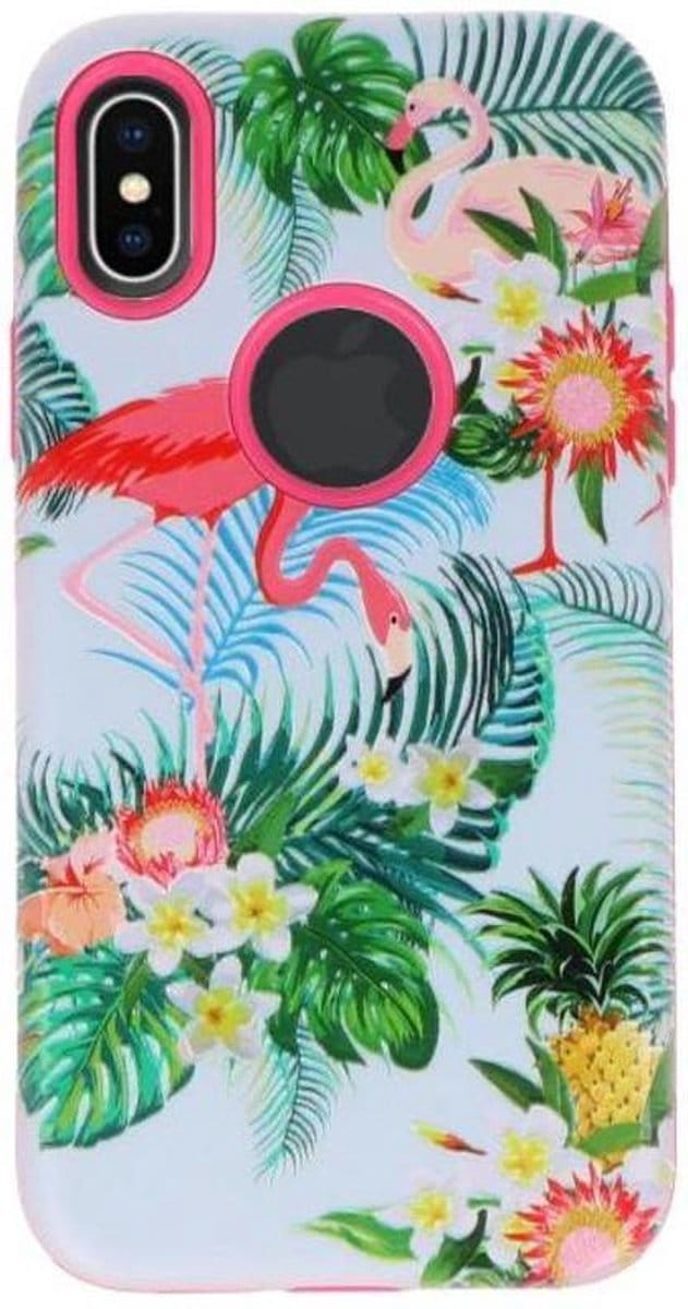 Flamingo 3D Print Hard Case voor Apple iPhone X