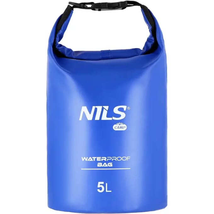 NILS CAMP NC1703 - Waterdichte Tas - 5L - Blauw - Verstelbare Schouderband