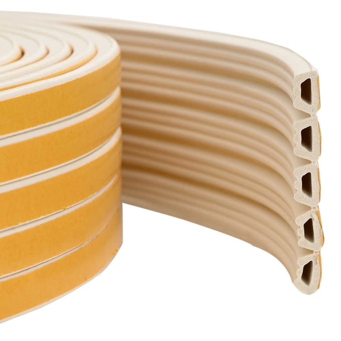 vidaXL - Zelfklevende - raamdichting - Wit - 10 - x - 6 - mm - 100 - m - EPDM-schuin