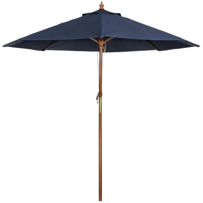 HorecaTraders Parasol navy blauw rond 3 meter (Ø)