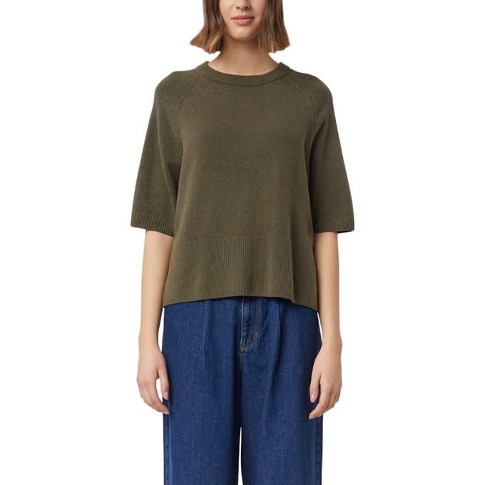 Comma Pullovers Army Green Maat: S | Sweaters Outlet | Dames | Groen