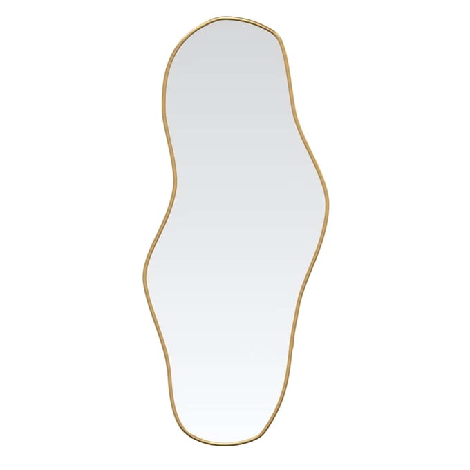 vidaXL - Wandspiegel - 70x30 - cm - goudkleurig