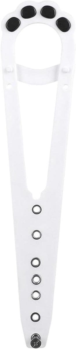 Deurstopper Katten - Deurgrendel Poot - Huisdieren Scheiden - Eenvoudige Installatie - 30.6 cm - Wit