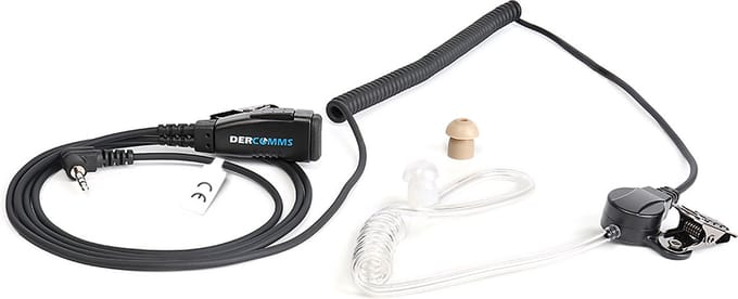 DerComms® Security headset voor Motorola Talkabout portofoons TLKR