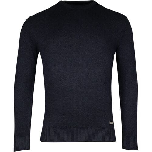 Baileys Trui Crew Neck Allover 2-Tone Navy / male