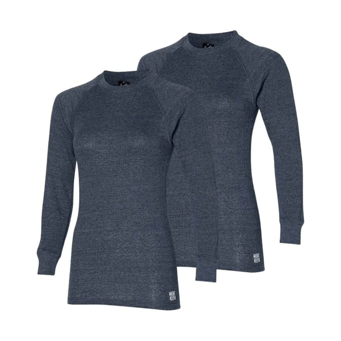 Heatkeeper - Thermoshirt dames - Antraciet - S - 2-Stuks - Thermokleding dames