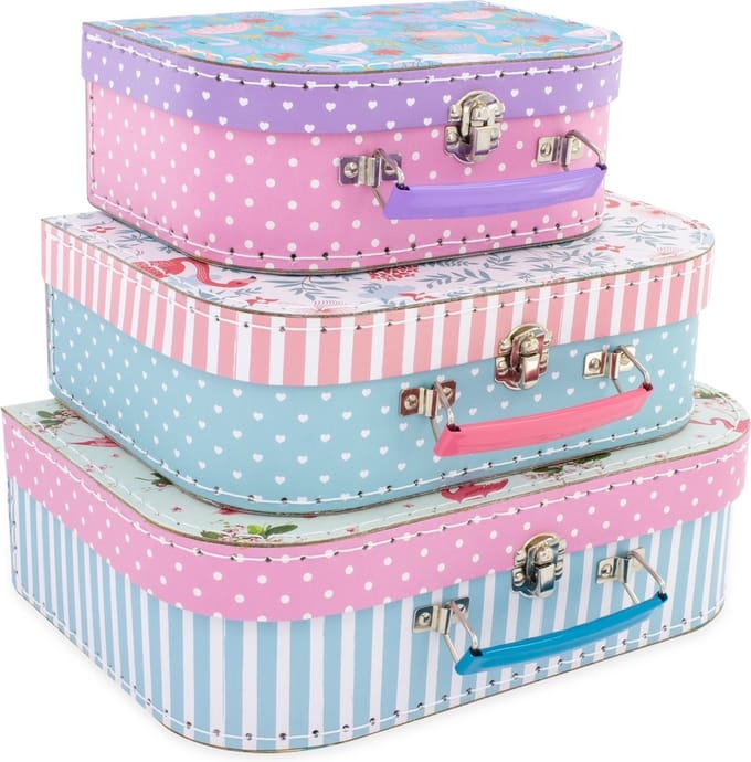 Ulysse Couleurs d'Enfance -  Kinder kofferset - Flamingo - 3-delig