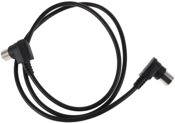 DIN Kabel 5-pins - Audiokabel Adapter - Audio Aansluiten - Haakse Connector - 1 meter - Zwart