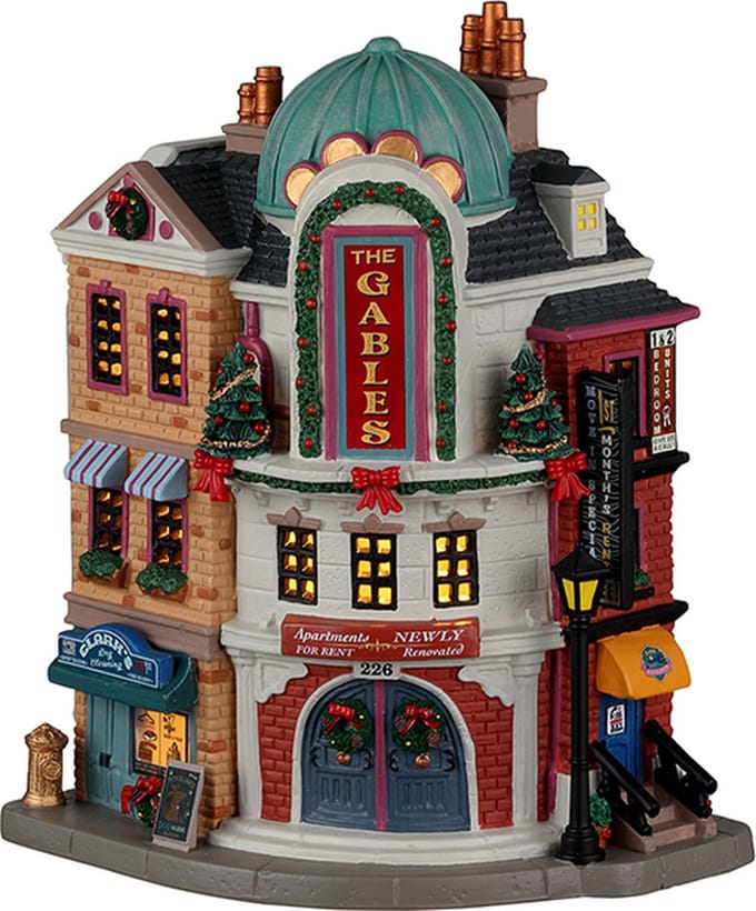 Lemax - The Gables Apartments - Kersthuisjes & Kerstdorpen