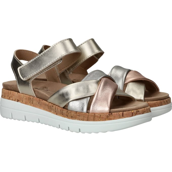 Sens Sandalen - Dames - Goud - Maat:43