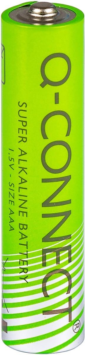 Q-CONNECT batterij | alkaline | AAA | blister van 4 stuks