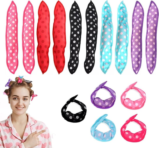 Dailygoods - Hittevrije Slaapkrullers voor Lang en Medium Haar