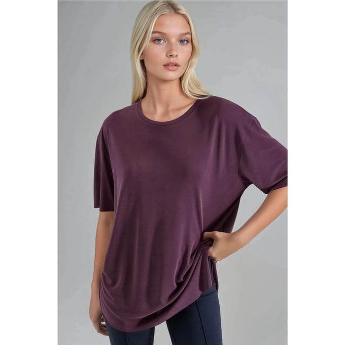 Losse Pasvorm Crewneck T-Shirt