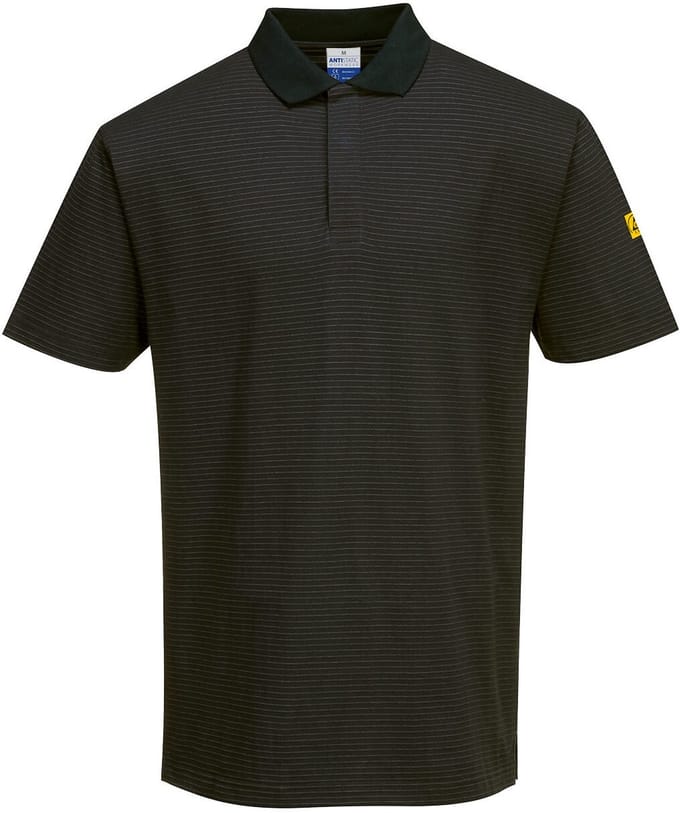 Portwest Anitstatisch ESD Poloshirt AS21 - Zwart - 5XL