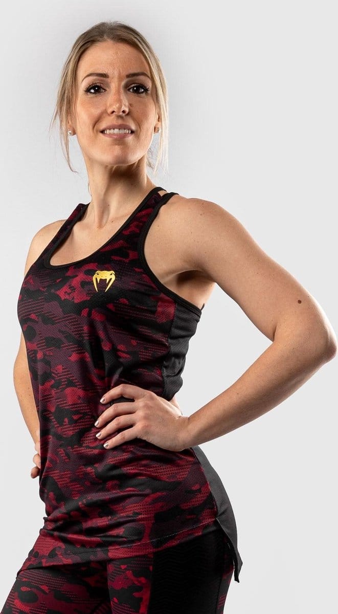 Venum Defender 2.0 Dames Tank Top Zwart Rood - S