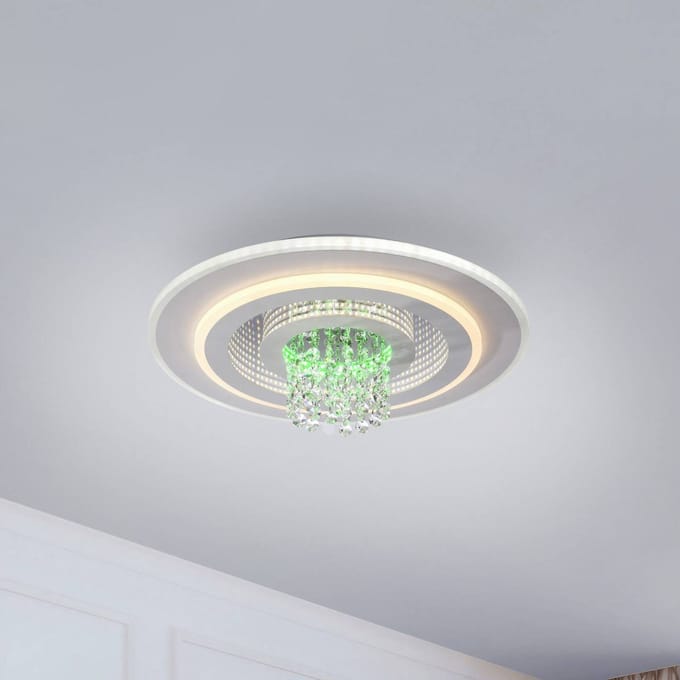 JUST LIGHT. GmbH JUST LIGHT. LED plafondlamp Tolago RGB, CCT, wit, afstandsbediening
