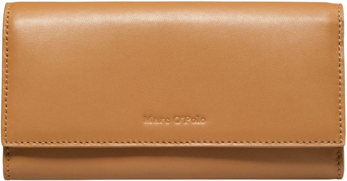 Marc O'Polo Leren Portemonnee Jessie Combi Wallet True Camel Bruine