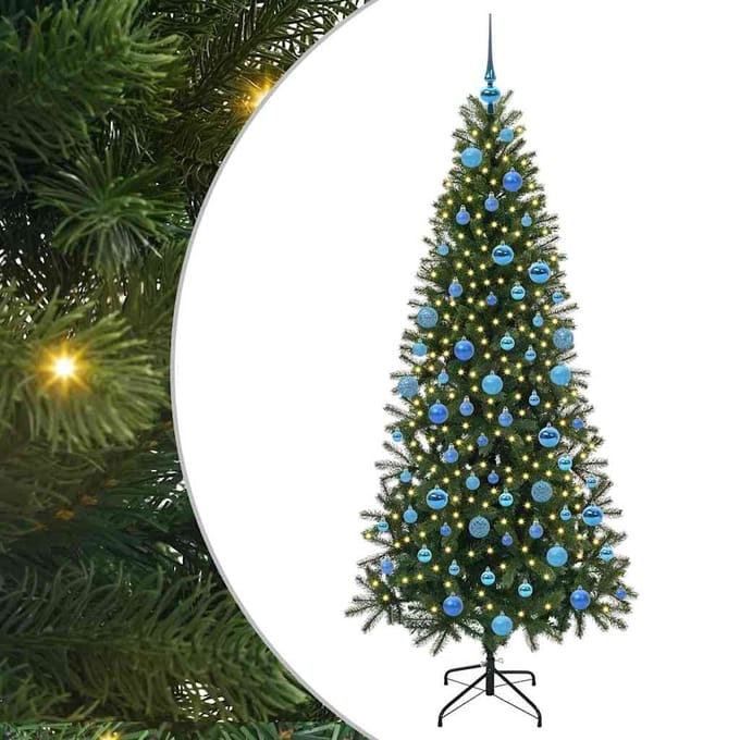 vidaXL - Kunstkerstboom - Groen - 180 - cm - PE - en - PVC