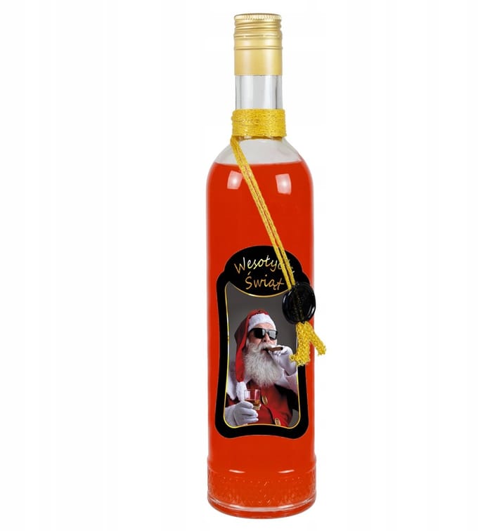 Bimberek - Decoratieve Fles - 500ml - Premium Versierd - Gouden Dopl