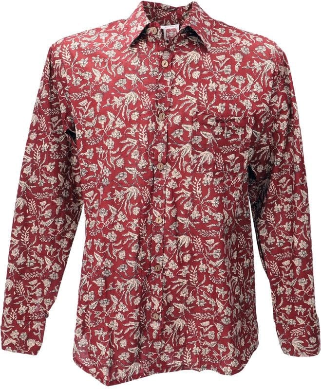 Guru-Shop Longsleeve - Freizeithemd - M - voor Mannen - rood