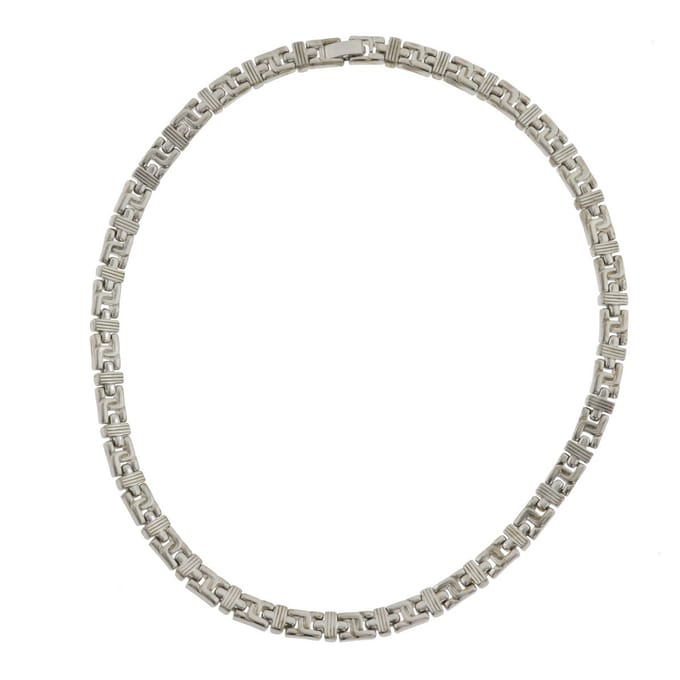 Behave - Goudkleurige schakelketting - Brede schakel ketting - Dames 42 cm