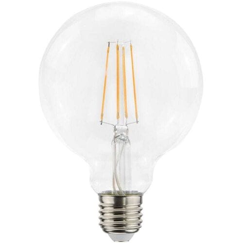 HOFTRONIC LED Filament lamp E27 - 9 Watt 1055 Lumen - G95 - 2700K Warmwit licht - Dimbaar - Helder glas