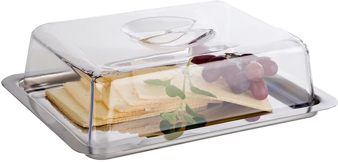 APS Dienblad - Serveertray - Vaatwasserbestendig - RVS - 25 x 19 x 7cm - 19 x 7cm - Rond